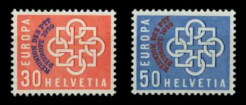 SCHWEIZ 1959 Nr 681-682 postfrisch 6DCFBA