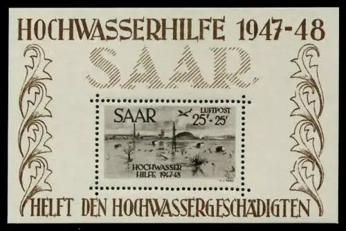 SAARLAND 1948 Block 2 postfrisch 6DD13A