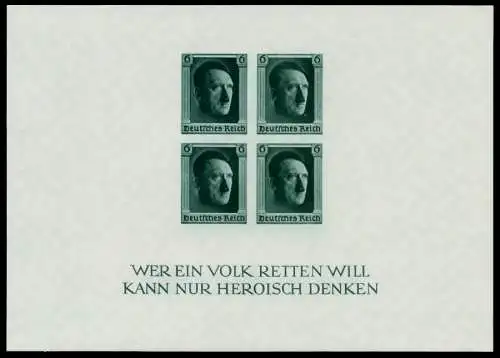 DEUTSCHES REICH Block 8 postfrisch 6DD226