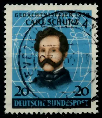 BRD 1952 Nr 155 zentrisch gestempelt 6DF51A