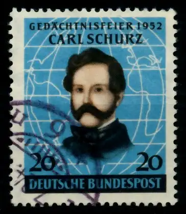 BRD 1952 Nr 155 gestempelt 6DF51E