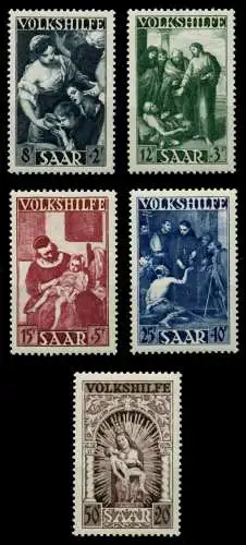 SAARLAND 1949 Nr 267-271 postfrisch 6DF83E