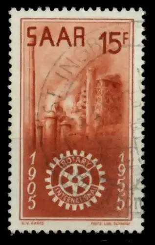 SAARLAND 1955 Nr 358 gestempelt 6DF9E6