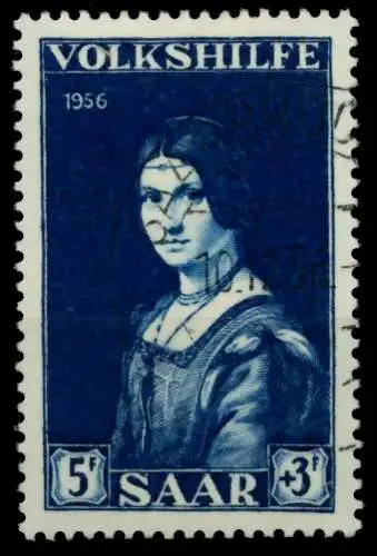 SAARLAND 1956 Nr 376 gestempelt 6DFA52