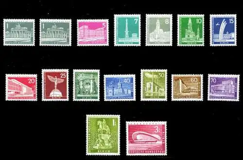 BERLIN DS BAUTEN 2 Nr 140-154 postfrisch S1B76FA