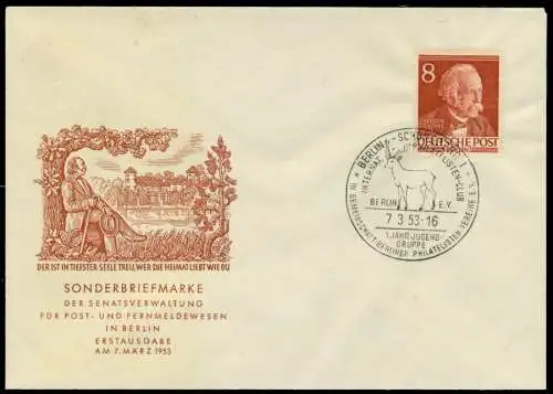 BERLIN 1952 Nr 94 BRIEF FDC 6E2D0E