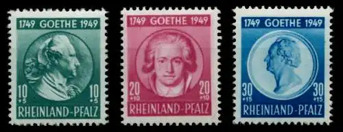 FRANZ. ZONE RL-PFALZ Nr 46-48 postfrisch 6E3222