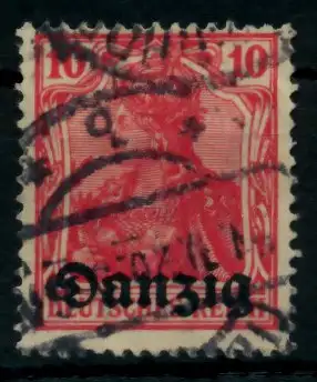 DANZIG 1920 Nr 2b gestempelt gepr. 6E633E