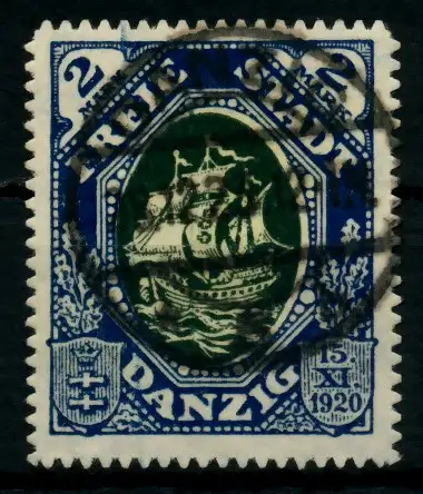 DANZIG 1921 Nr 59 zentrisch gestempelt gepr. 6E63E6