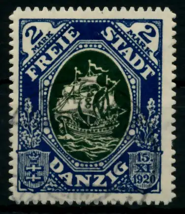 DANZIG 1921 Nr 59 gestempelt gepr. 6E63EA