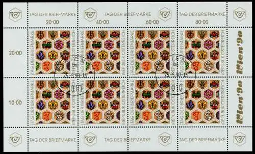 ÖSTERREICH BLOCK KLEINBOGEN 1990-1999 Nr 1990 Z S1C8E56