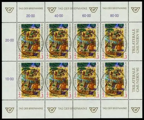 ÖSTERREICH BLOCK KLEINBOGEN Nr 2127 zentrisch gestempelt KLE 6E8BD6