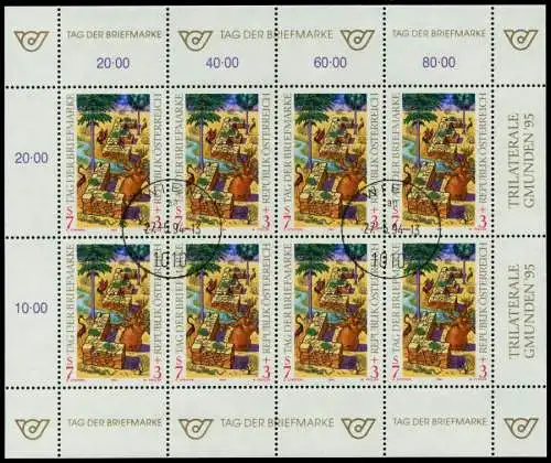 ÖSTERREICH BLOCK KLEINBOGEN Nr 2127 zentrisch gestempelt KLE 6E8BE6