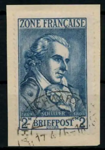 FRANZ. ZONE ALLG. AUSG. Nr 12 gestempelt gepr. 6EB132