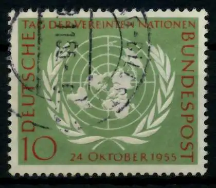BRD 1955 Nr 221 gestempelt 6ED1E2