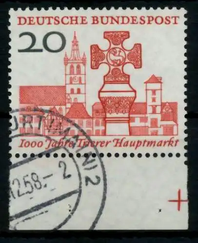 BRD 1958 Nr 290 gestempelt URA 6ED31E