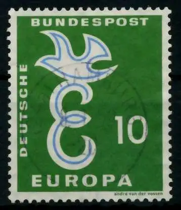 BRD 1958 Nr 295 zentrisch gestempelt 6ED32E