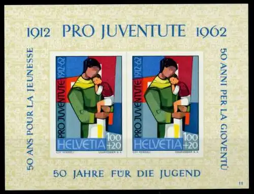 SCHWEIZ BLOCK KLEINBOGEN 1960-1969 Block 18-11 6ED50E