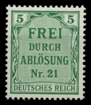 D-REICH DIENST Nr 3 postfrisch 6EFE22