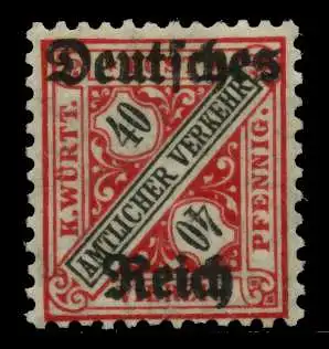 D-REICH DIENST Nr 62I postfrisch gepr. 6F0052