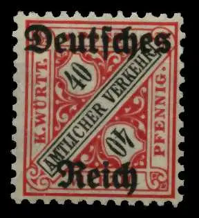 D-REICH DIENST Nr 62 postfrisch 6F0086