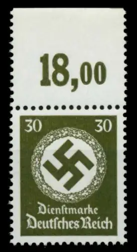 DEUTSCHES REICH DIENSTMARKEN 1942 44 Nr 175x PO 6F2552