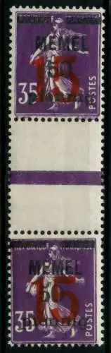 MEMEL 1921 Nr 48ZS postfrisch ZW-STEG PAAR 6F4C12