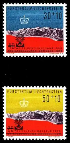 LIECHTENSTEIN 1960 Nr 389-390 postfrisch S1E223E