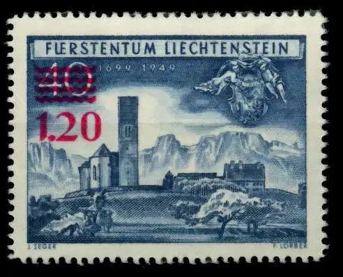 LIECHTENSTEIN 1952 Nr 310 postfrisch 6F6936