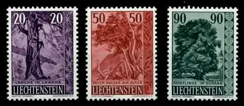 LIECHTENSTEIN 1959 Nr 377-379 postfrisch 6F6996