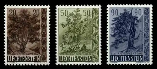 LIECHTENSTEIN 1958 Nr 371-373 postfrisch 6F6A12