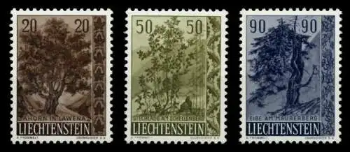 LIECHTENSTEIN 1958 Nr 371-373 postfrisch 6F6A32