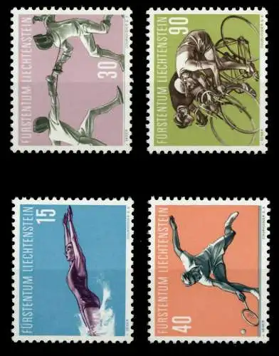 LIECHTENSTEIN 1958 Nr 365-368 postfrisch 6F6A9E