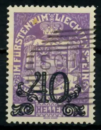 LIECHTENSTEIN 1920 Nr 14 gestempelt 6F6E32