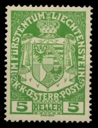 LIECHTENSTEIN 1917 Nr 5 postfrisch 6F6E52