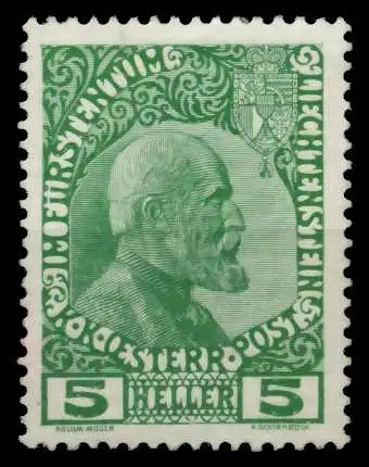 LIECHTENSTEIN 1912 Nr 1x ungebraucht 6F6EB2