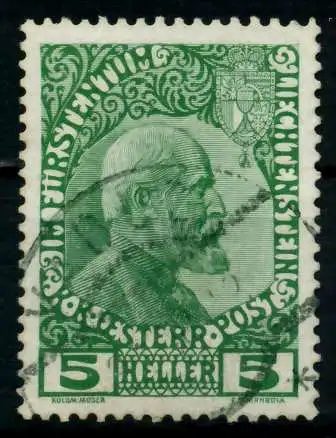 LIECHTENSTEIN 1912 Nr 1x gestempelt 6F6EFE