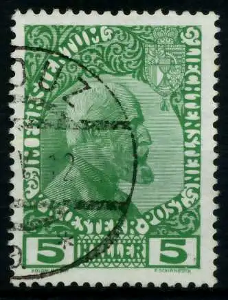LIECHTENSTEIN 1912 Nr 1x gestempelt 6F6F02