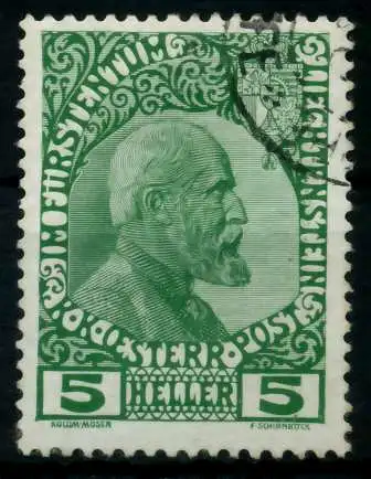 LIECHTENSTEIN 1912 Nr 1x gestempelt 6F6F0A