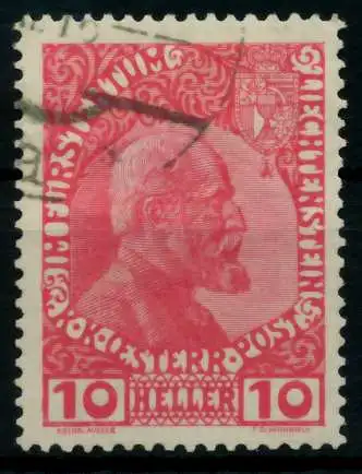 LIECHTENSTEIN 1912 Nr 2y gestempelt 6F6F2E