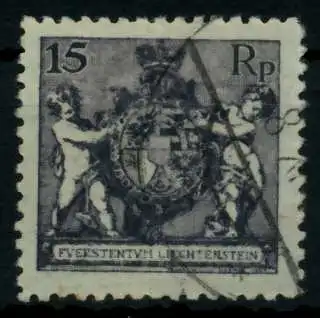 LIECHTENSTEIN 1921 Nr 52B gestempelt 6F903A
