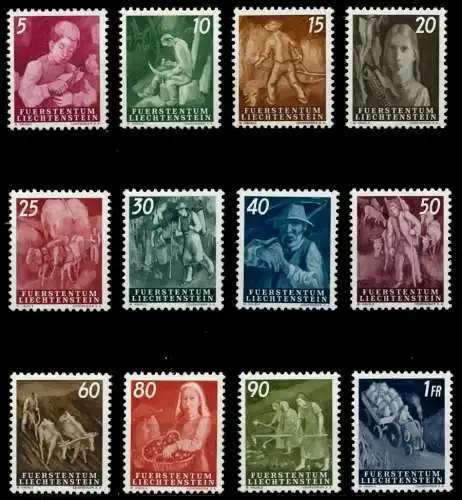 LIECHTENSTEIN 1951 Nr 289-300 postfrisch 6FE116