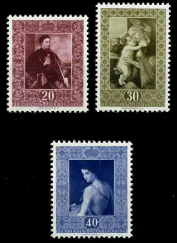 LIECHTENSTEIN 1952 Nr 306-308 postfrisch 6FE2F6