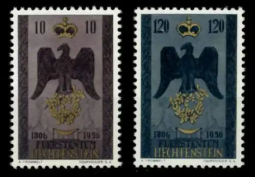 LIECHTENSTEIN 1956 Nr 346-347 postfrisch 6FE5D2