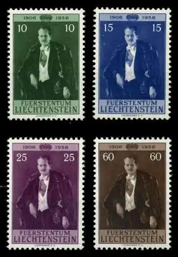LIECHTENSTEIN 1956 Nr 348-351 postfrisch 6FE5E2