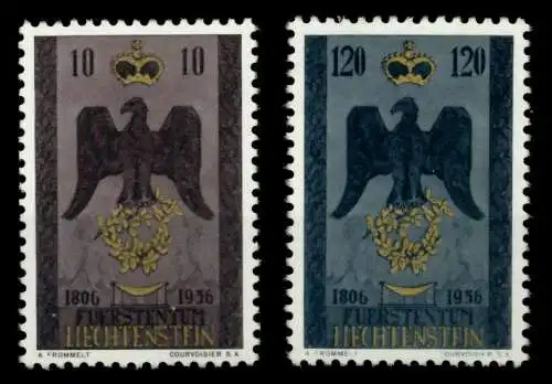 LIECHTENSTEIN 1956 Nr 346-347 postfrisch 6FE632