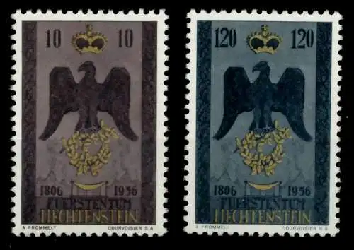 LIECHTENSTEIN 1956 Nr 346-347 postfrisch 6FE64E