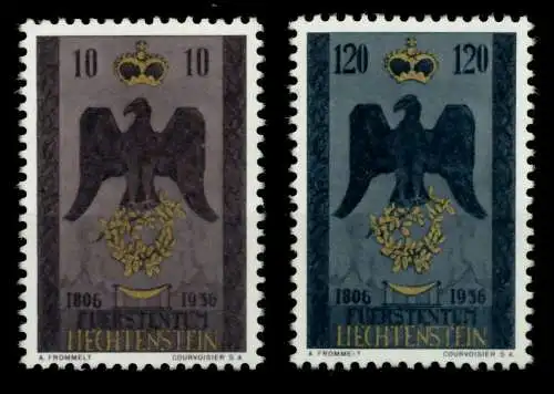 LIECHTENSTEIN 1956 Nr 346-347 postfrisch 6FE662