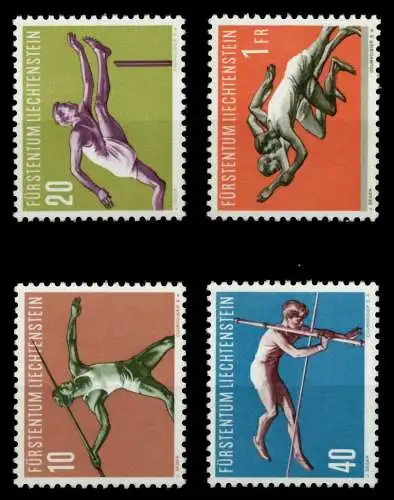 LIECHTENSTEIN 1956 Nr 342-345 postfrisch 6FE68E