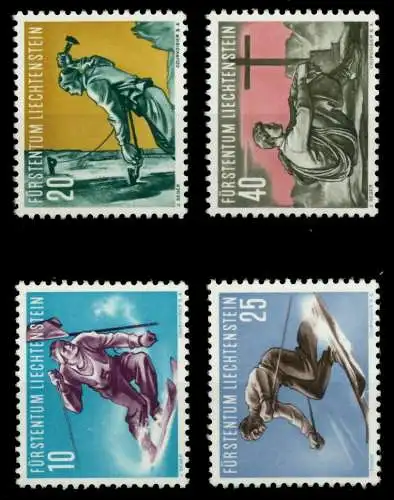 LIECHTENSTEIN 1955 Nr 334-337 postfrisch 6FE71E